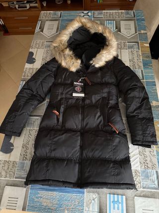 Abrigo Geographical Norway Negro Mujer