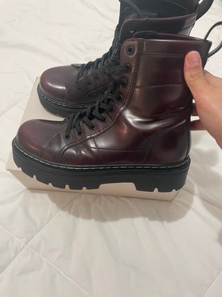Botines Zara Rojo Cereza