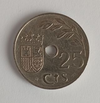 25 Centimos 1937