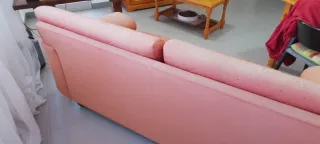 Sofá naranja 3 plazas