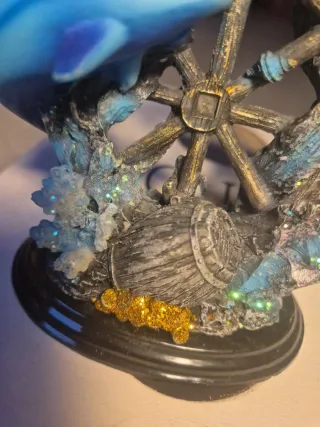 Statuina delfini con timone