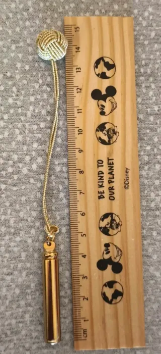 Silbato conunión dorado borla Nuevo