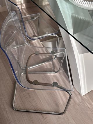 Sillas Metacrilato Diseño x4 ikea