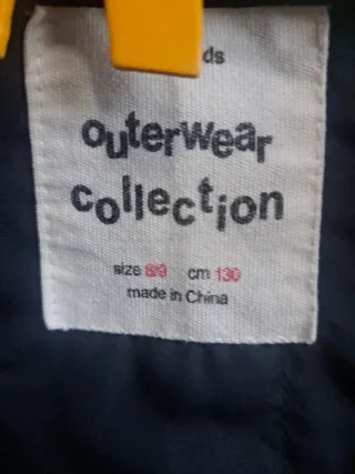 Chaleco Zara Niña Gris y Negro talla 8/9