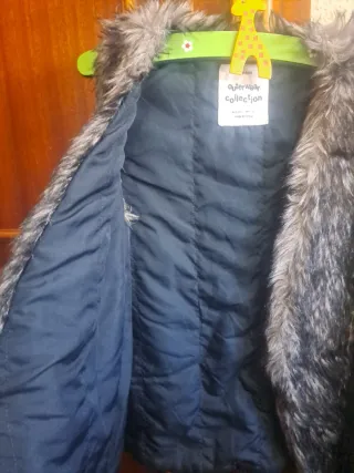 Chaleco Zara Niña Gris y Negro talla 8/9