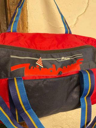 Bolso deportivo vintage Perona, motivo windsurf