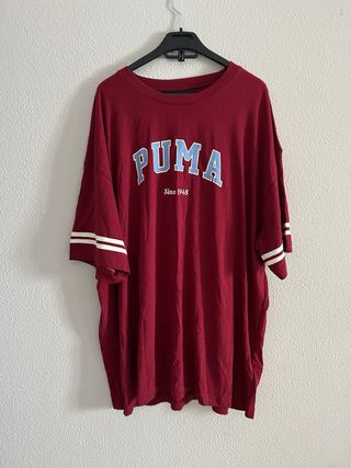Camiseta Puma Roja con Etiqueta