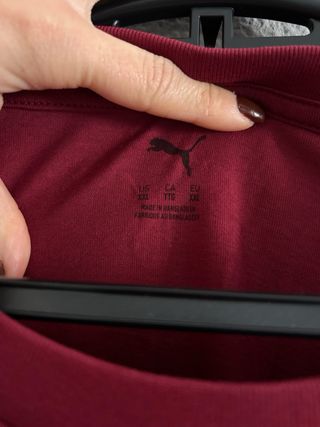 Camiseta Puma Roja con Etiqueta