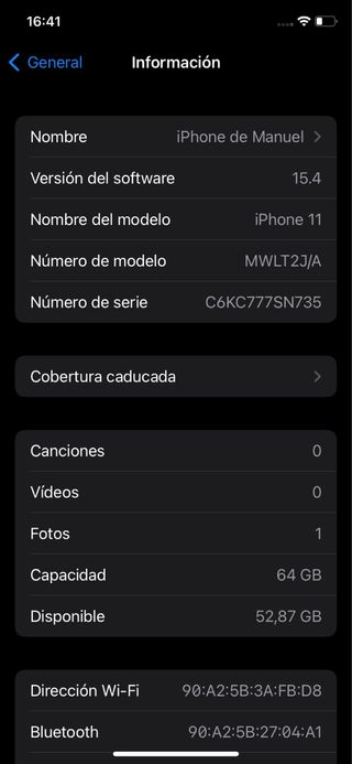 iPhone 11 Apple negro - Cámara no funciona