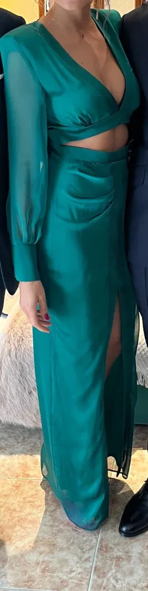 Vestido verde largo