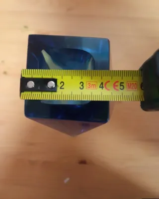 Jarrón de cristal de murano  facetado