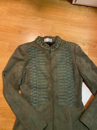 Chaqueta militar verde mujer