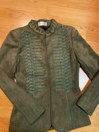 Chaqueta militar verde mujer