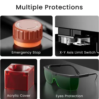 Grabadora Láser 2.5W Longer Negra NUEVA