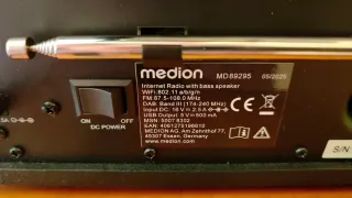 Radio Internet Medion Life P85444 Negra