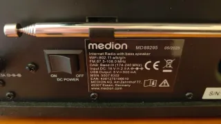 Radio Internet Medion Life P85444 Negra