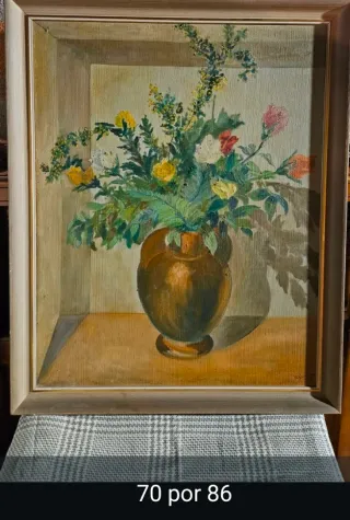 Cuadro grande de flores 86 por 70