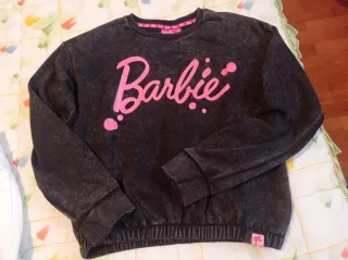 Sudadera Barbie Negra y Rosa.