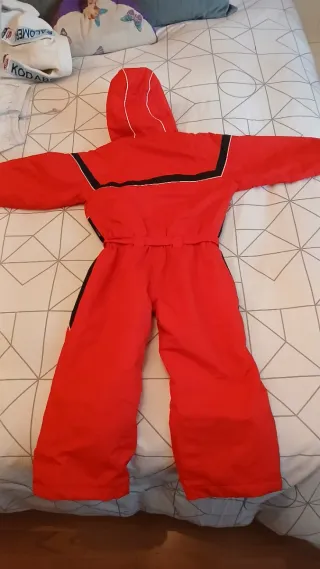 Traje de esquí infantil rojo 104 cm