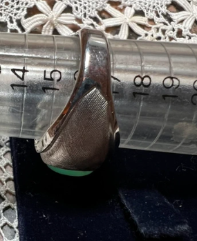 Anello Argento Quarzo Verde Menta