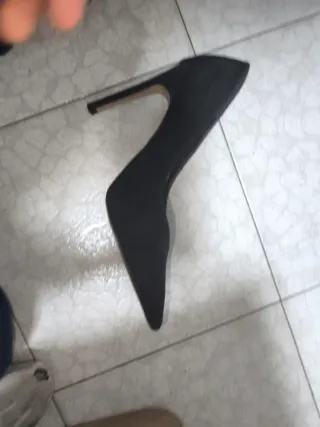 Tacchi neri in velluto