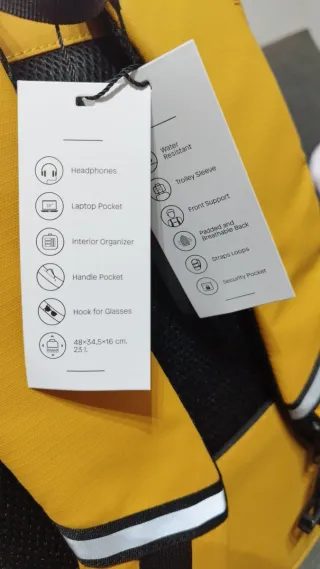 Mochila Viaje Paco Martinez Amarilla