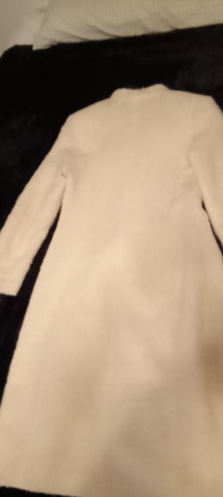 Abrigo de lana mujer blanco muy elegante y cálido