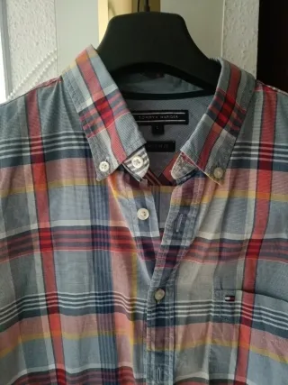 Camisa Tommy Hilfiger Cuadros Talla L