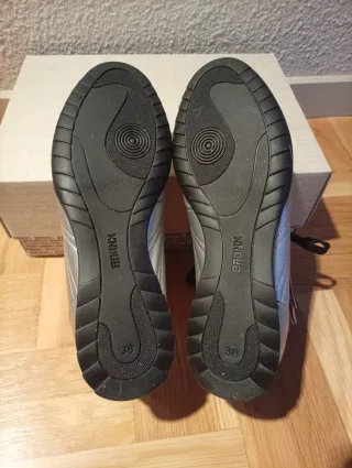 Botines Bronce Piel Talla 38 Plata