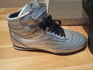 Botines Bronce Piel Talla 38 Plata