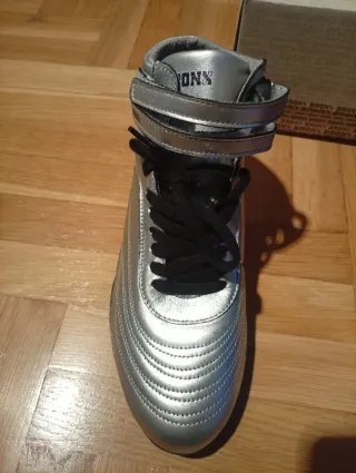 Botines Bronce Piel Talla 38 Plata