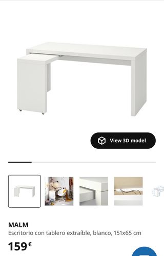 Escritorio en L blanco