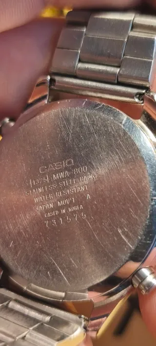 Reloj Casio MWA-800 korea