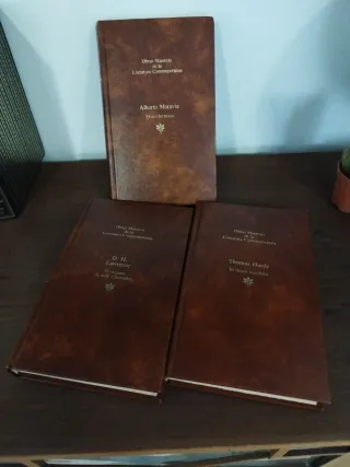 3 tomos x4€ obras maestras de la literatura contem