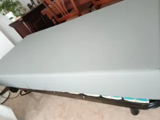 Conjunto somier, colchon y sábanas nuevas 90x190