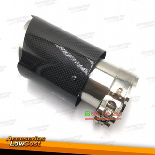 COLA DE ESCAPE UNIVERSAL REDONDA SIMPLE CARBONO B