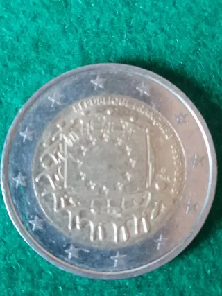 Moneda 2€ Francia 2015 Bandera