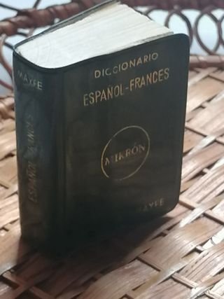 Micro diccionario español-francés vintage
