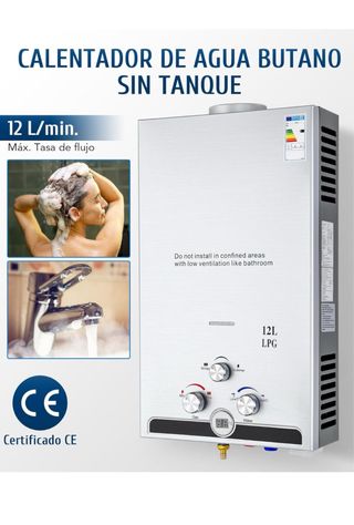 Calentador Agua Butano 12L Sin Tanque