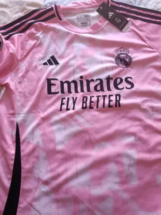 Camiseta Adidas Real Madrid Rosa Talla L