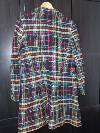 Abrigo Miss Sixty cuadros multicolor