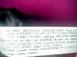 Bolso Mickey Metálico Plateado con cadena.