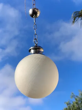 Lámpara vintage cristal hilado tulipa farol