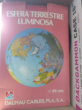 Globo terráqueo luminoso 25 cm
