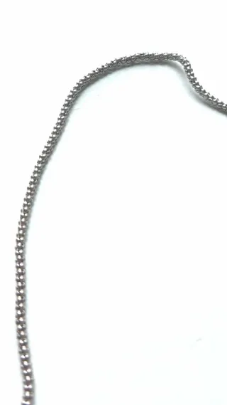 Collana argento maglia pop corn