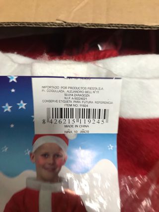 Disfraz Papá Noel Talla Única