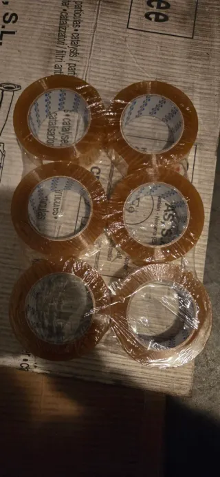 Pack 6 Rollos Precinto Embalaje Transparente