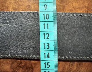 Cinturón de cuero ancho estilo vintage