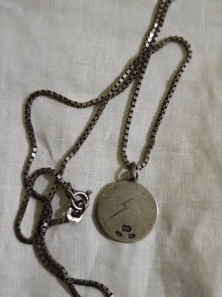 Catenina con ciondolo ariete argento 800%