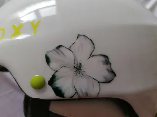 Casco Esquí Snow Roxy Blanco Flor